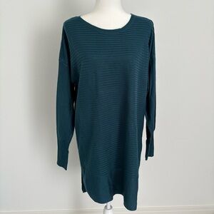 a.n.a Teal Tunic Sweater Shirt Size Large